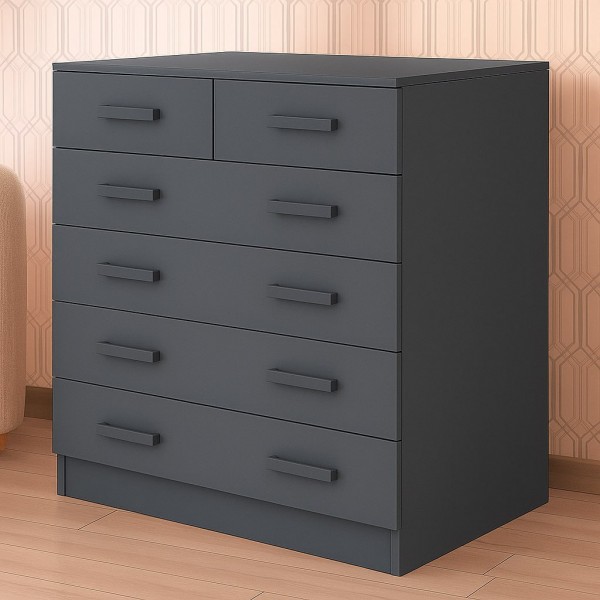 Комод Бостон 4+2 ящика графит (Ориноко) в Луганске, ЛНР